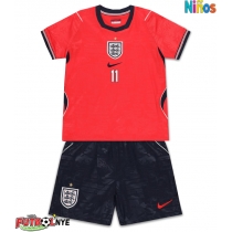 Camiseta Inglaterra Marcus Rashford #11 Visitante Equipación para niños Mundial 2026 manga corta (+ pantalones cortos)